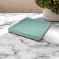 Preview: Mini Size Tray, square, paint Lacquer iceblue style